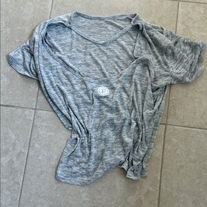 Pure Barre Gray V-Neck Women's Top